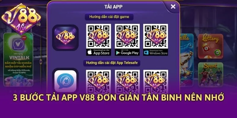 3 bước tải app V88 đơn giản tân binh nên nhớ