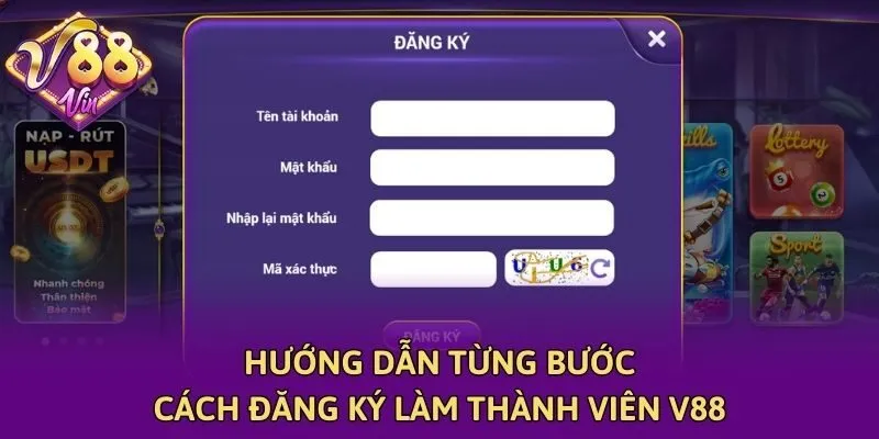 Hướng dẫn từng bước cách đăng ký làm thành viên V88